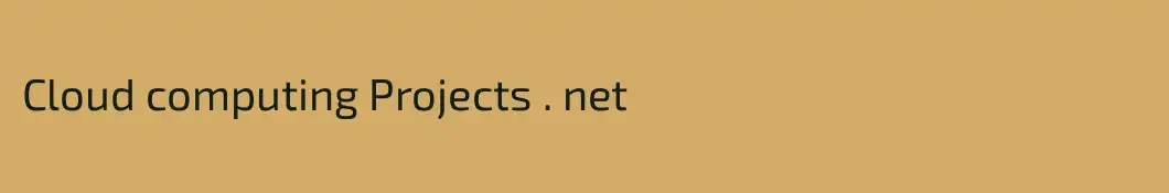 Cloud computing Projects . net